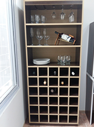 Mueble vinoteca a medida